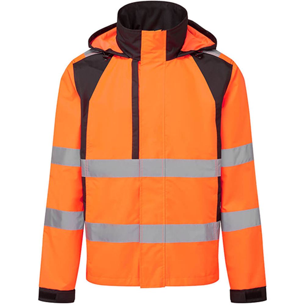 Portwest CD860 WX2 Orange Eco Friendly Waterproof Hi Vis Rain Jacket