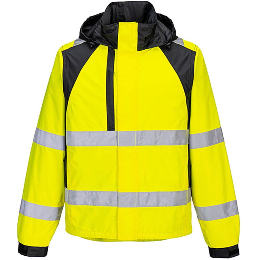 Portwest CD860 WX2 Yellow Eco Friendly Waterproof Hi Vis Rain Jacket