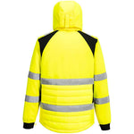 Portwest CD863 WX2 Yellow Eco Friendly Hybrid Padded Hi Vis Baffle Jacket