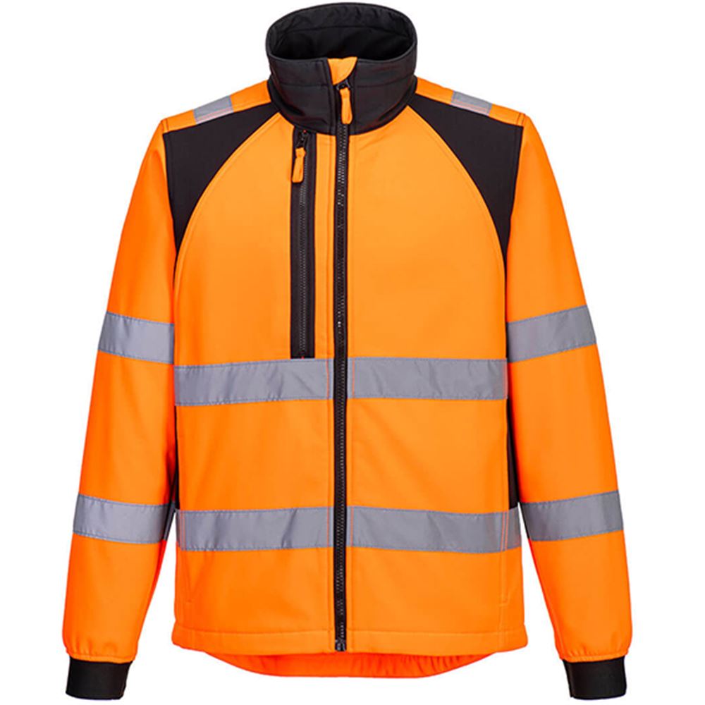 Portwest CD875 WX2 Orange Eco Friendly Hi Vis Softshell Jacket (2L)