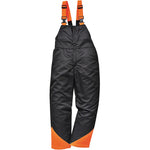 Portwest CH12 Black Protective Lined Polycotton Oak Chainsaw Bib & Brace