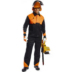 Portwest CH12 Black Protective Lined Polycotton Oak Chainsaw Bib & Brace