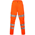 Leo Workwear Pennymoor Orange EcoViz Polycotton Women's Hi Vis Cargo Trouser