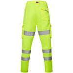Leo Workwear Pennymoor Yellow Polycotton Women's Hi Vis Cargo Trouser