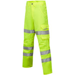 Leo Workwear Pennymoor Yellow Polycotton Women's Hi Vis Cargo Trouser