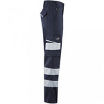 Leo Workwear Winswell EcoViz Women's Navy Stretch Hi Vis Cargo Trouser