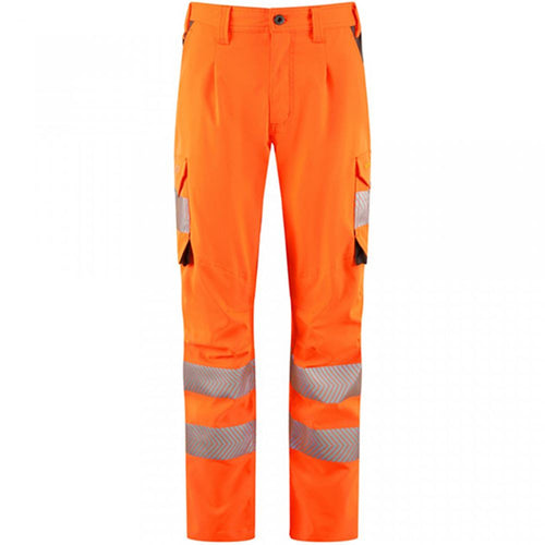 Leo Workwear Winswell EcoViz Women's Orange Stretch Hi Vis Cargo Trouser