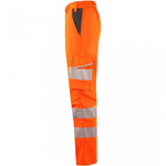 Leo Workwear Winswell EcoViz Women's Orange Stretch Hi Vis Cargo Trouser