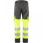 Leo Workwear Winswell EcoViz Women's Yellow/Grey Stretch Hi Vis Cargo Trouser