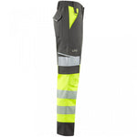 Leo Workwear Winswell EcoViz Women's Yellow/Grey Stretch Hi Vis Cargo Trouser