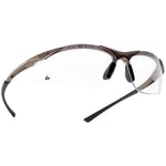 Bolle Contour CONTPSI Clear Safety Glasses with Microfibre Pouch - Anti Scratch & Anti Fog Platinum Lens