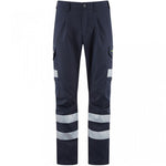 Leo Workwear Winsford EcoViz Women's Navy Stretch Hi Vis Cargo Trouser