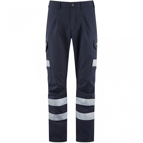 Leo Workwear Winsford EcoViz Women's Navy Stretch Hi Vis Cargo Trouser