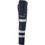 Leo Workwear Winsford EcoViz Women's Navy Stretch Hi Vis Cargo Trouser