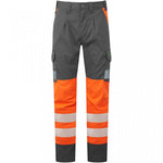 Leo Workwear Winsford EcoViz Women's Orange Stretch Hi Vis Cargo Trouser