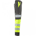 Leo Workwear Winsford EcoViz Women's Yellow/Grey Stretch Hi Vis Cargo Trouser