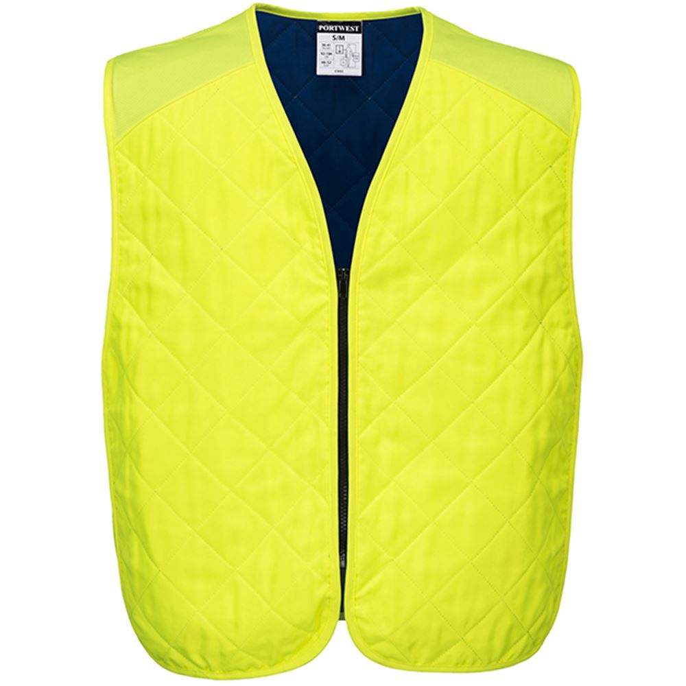 Portwest CV09 Yellow Enhanced Visibility Cooling Evaporative Vest
