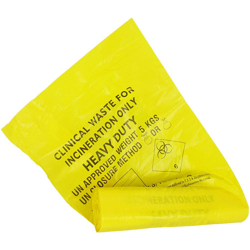 Clinical Waste Sacks - Heavy Duty (25 Roll)