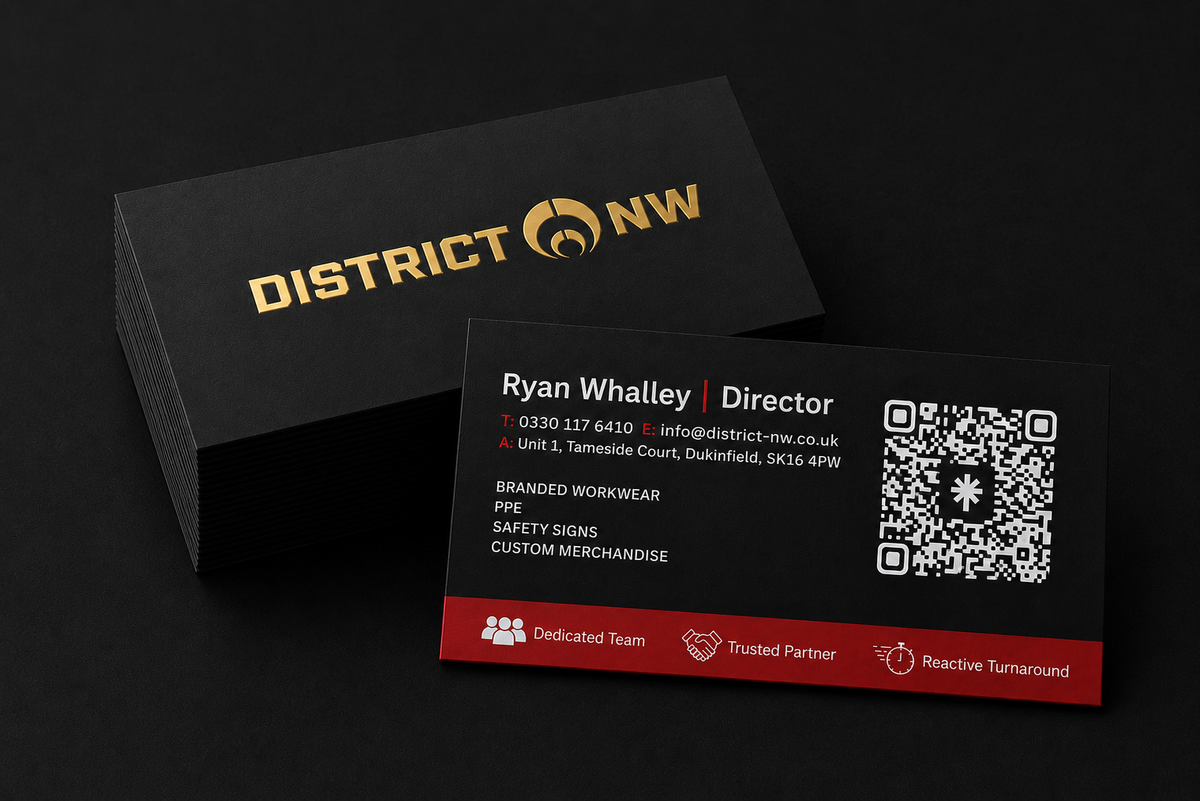 Double Sided (Square Corners) - 450gsm Silk Matt Lamination Double Sided (Single Sided Silver Foil)