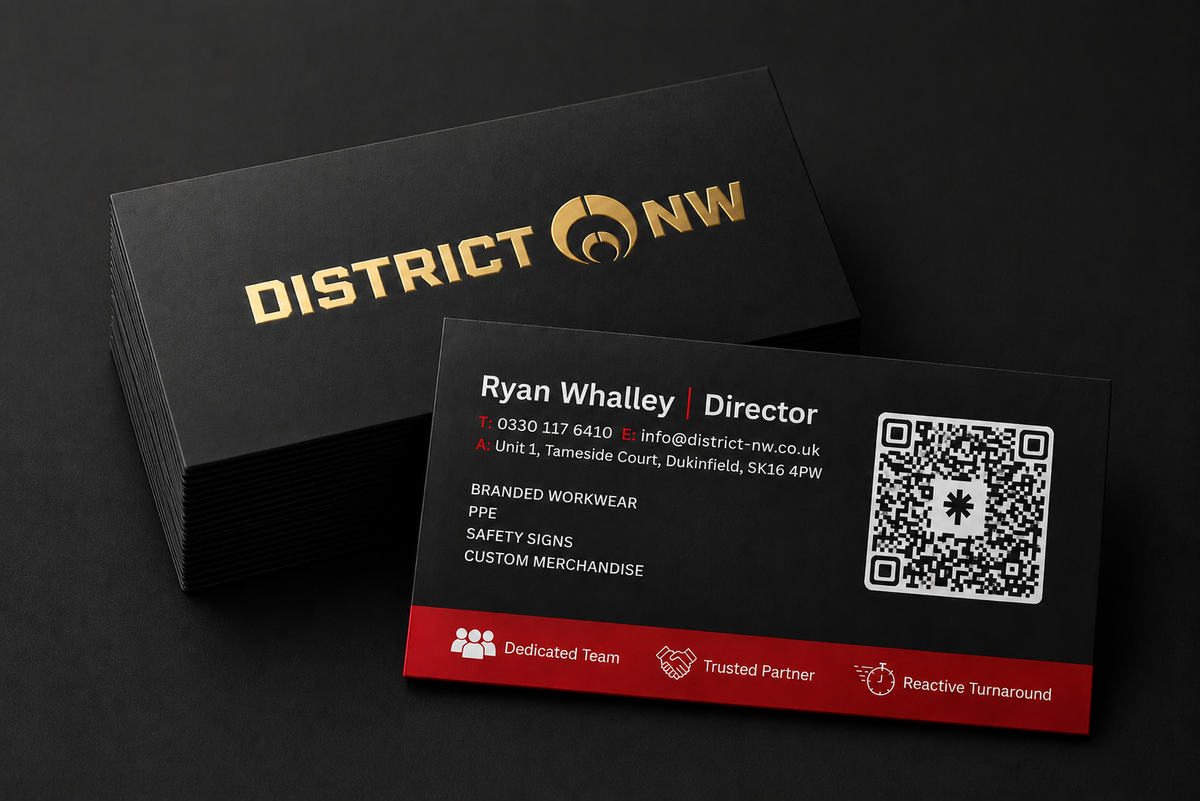 Double Sided (Square Corners) - 450gsm Silk Soft-Touch Lamination Double Sided (Single Gold Foil)