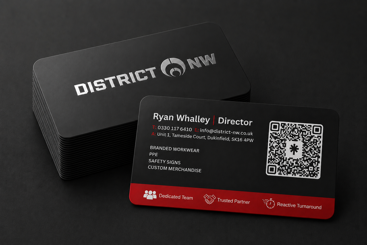 Double Sided (Rounded Corners) - 450gsm Silk Matt Lamination Double Sided (Single Sided Silver Foil)