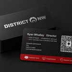 Double Sided (Rounded Corners) - 450gsm Silk Matt Lamination Double Sided (Single Sided Silver Foil)