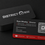 Double Sided (Rounded Corners) - 350gsm Uncoated (Single Sided Silver Foil)