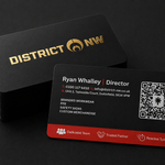 Double Sided (Rounded Corners) - 450gsm Silk Matt Lamination Double Sided (Single Sided Gold Foil)