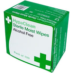 Sterile Alcohol Free Cleansing Wipes (Pack 100)