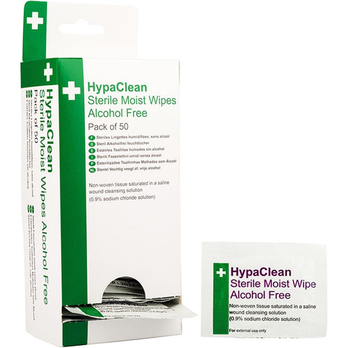 Sterile Alcohol Free Cleansing Wipe Dispenser x 50 Sterile Wipes