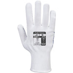 Portwest A110 Polka Dot White Work Gloves - 13g