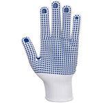 Portwest A110 Polka Dot White Work Gloves - 13g