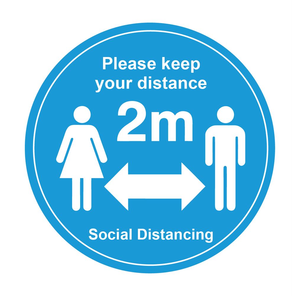 Social Distance Keep Your Distance Floor Marker