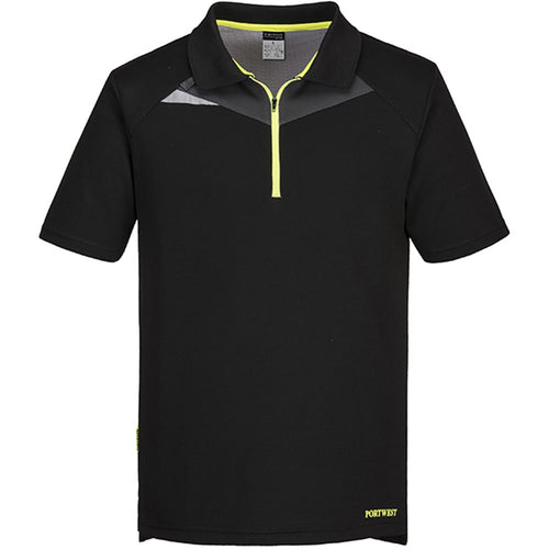 Portwest DX410 DX4 Stretch Zip Neck Polo Shirt 150g