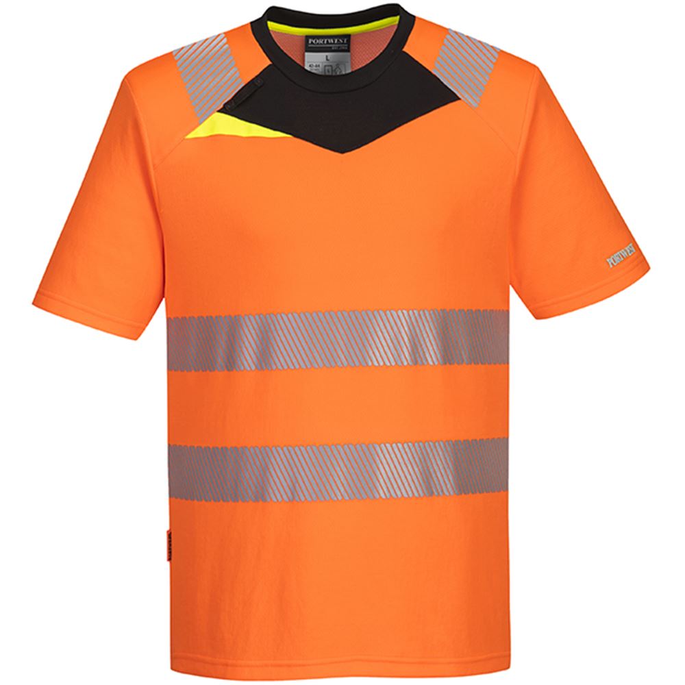 Portwest DX413 DX4 Orange Stretch Hi Vis T-Shirt