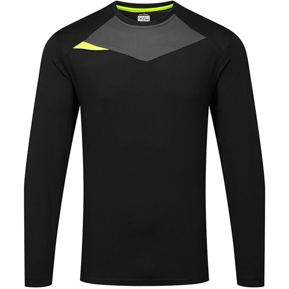Portwest DX415 DX4 Black Long Sleeve T-Shirt 150g
