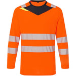 Portwest DX416 DX4 Orange Long Sleeved Hi Vis T-Shirt