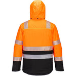 Portwest DX430 DX4 Orange/Black Waterpoof Padded Hi Vis Winter Jacket