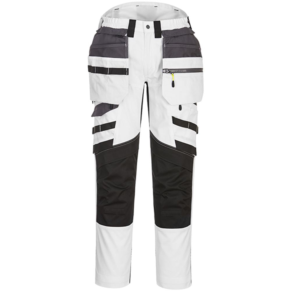 Portwest DX440 DX4 White Stretch Painters Detachable Holster Pocket Trouser 270g