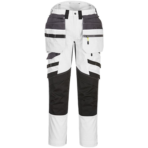 Portwest DX440 DX4 White Stretch Painters Detachable Holster Pocket Trouser 270g