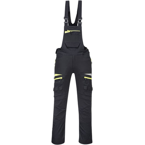Portwest DX441 Black DX4 Stretch Bib & Brace Overalls 270g