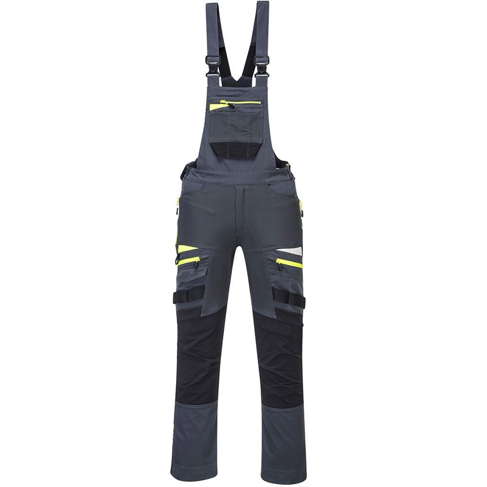 Portwest DX441 Metal Grey DX4 Stretch Bib & Brace Overalls 270g