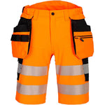 Portwest DX446 DX4 Orange Stretch Hi Vis Holster Pocket Shorts