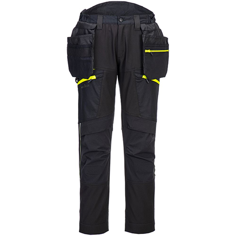 Portwest DX450 DX4 Black Stretch Softshell Holster Trouser (3L) 315g