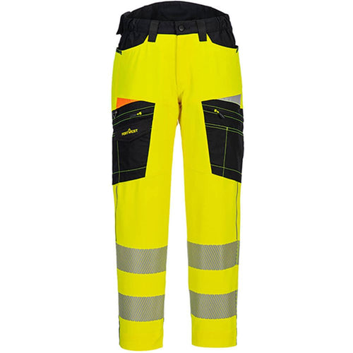 Portwest DX453 DX4 Yellow Stretch Hi Vis Service Trouser