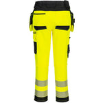 Portwest DX454 DX4 Yellow Stretch Detachable Holster Pocket Hi Vis Craft Trouser
