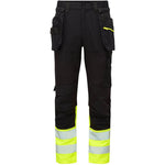 Portwest DX457 DX4 Yellow/Black Class 1 Stretch Detachable Holster Pocket Hi Vis Craft Trouser