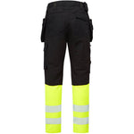 Portwest DX457 DX4 Yellow/Black Class 1 Stretch Detachable Holster Pocket Hi Vis Craft Trouser