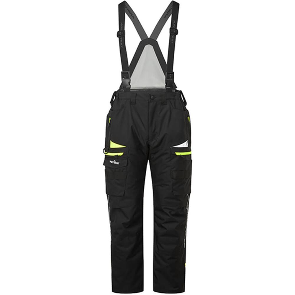 Portwest DX458 DX4 Black Stretch Waterproof Padded Winter Work Trouser 160g