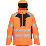 Portwest DX461 DX4 Orange/Black Stretch Padded Lined Waterproof Hi Vis Winter Jacket
